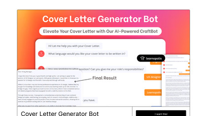 Cover Letter Generator Bot image