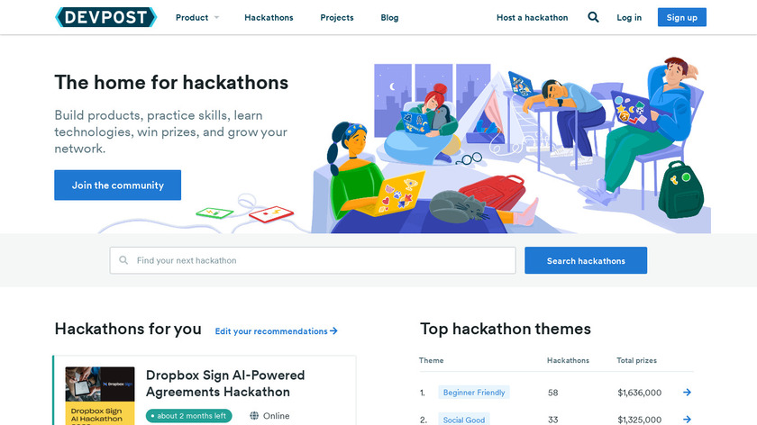 devpost Landing Page