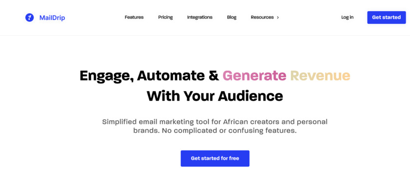 MailDrip.io Landing Page