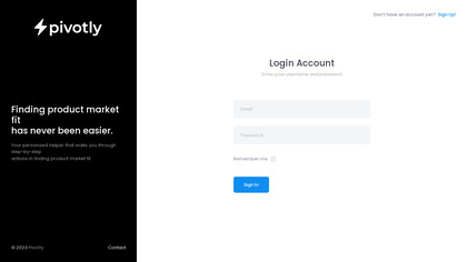 Pivotly - AI for Market Fit image
