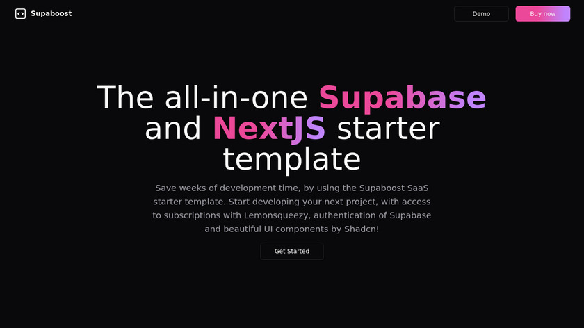 Supaboost - SaaS Starter Template Landing Page