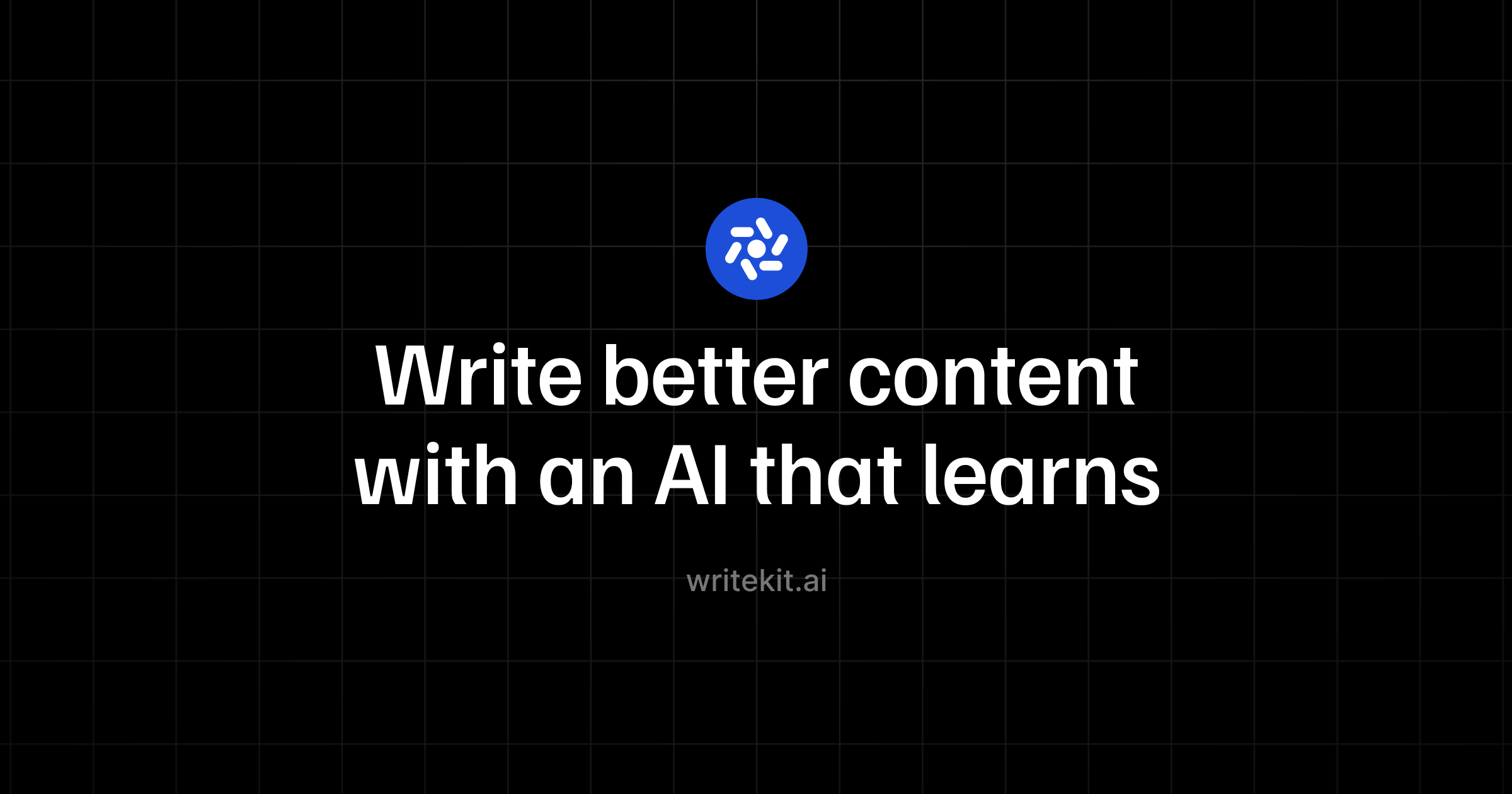 Writekit AI Landing page