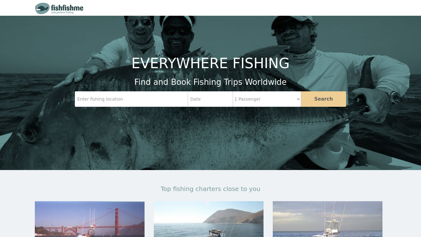Fishfishme Landing page