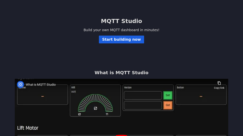 MQTT Studio Landing Page