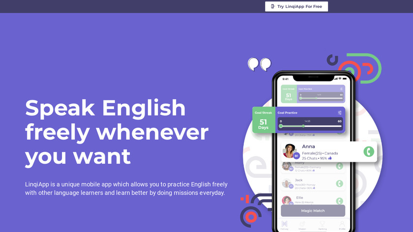 LinqiApp Landing Page