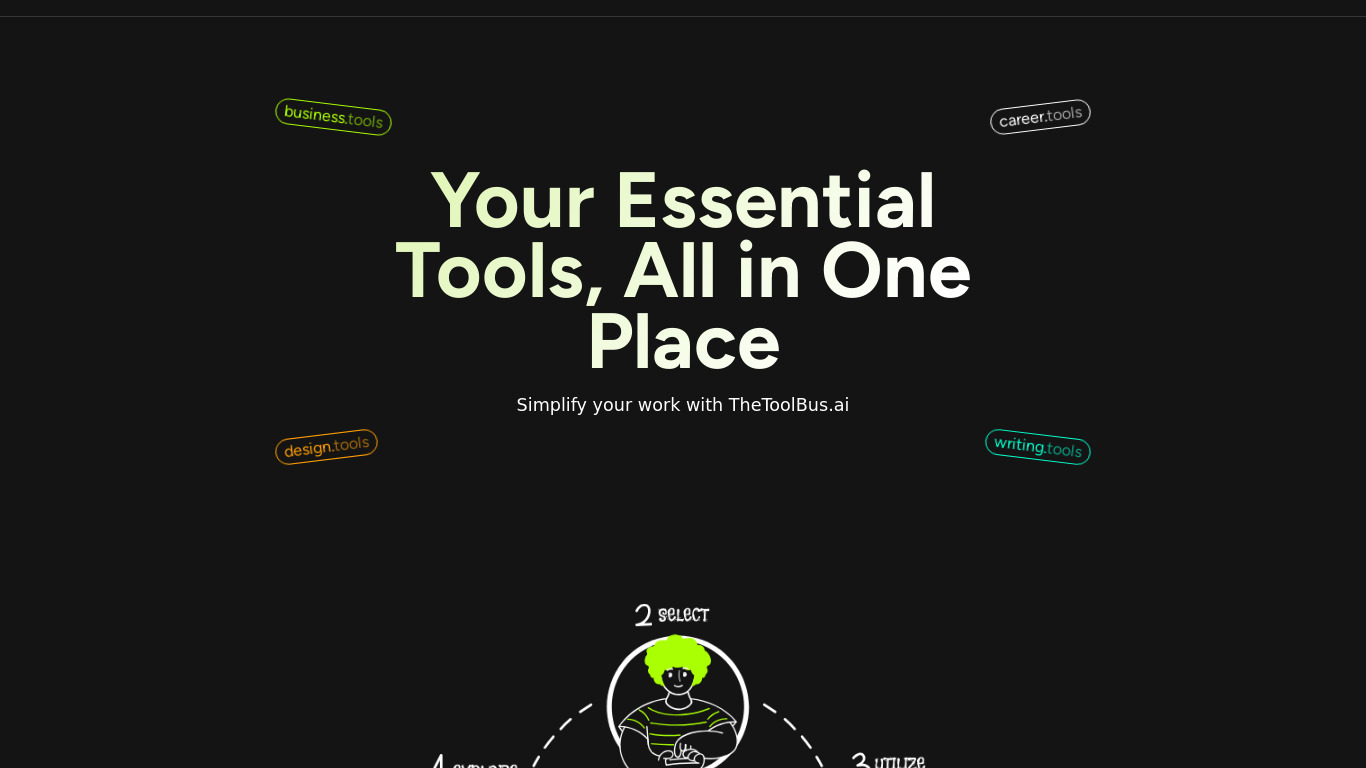 TheToolBus.ai Landing page