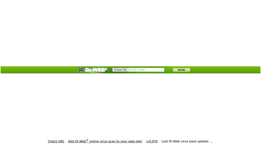 Dr.Web Online Landing Page