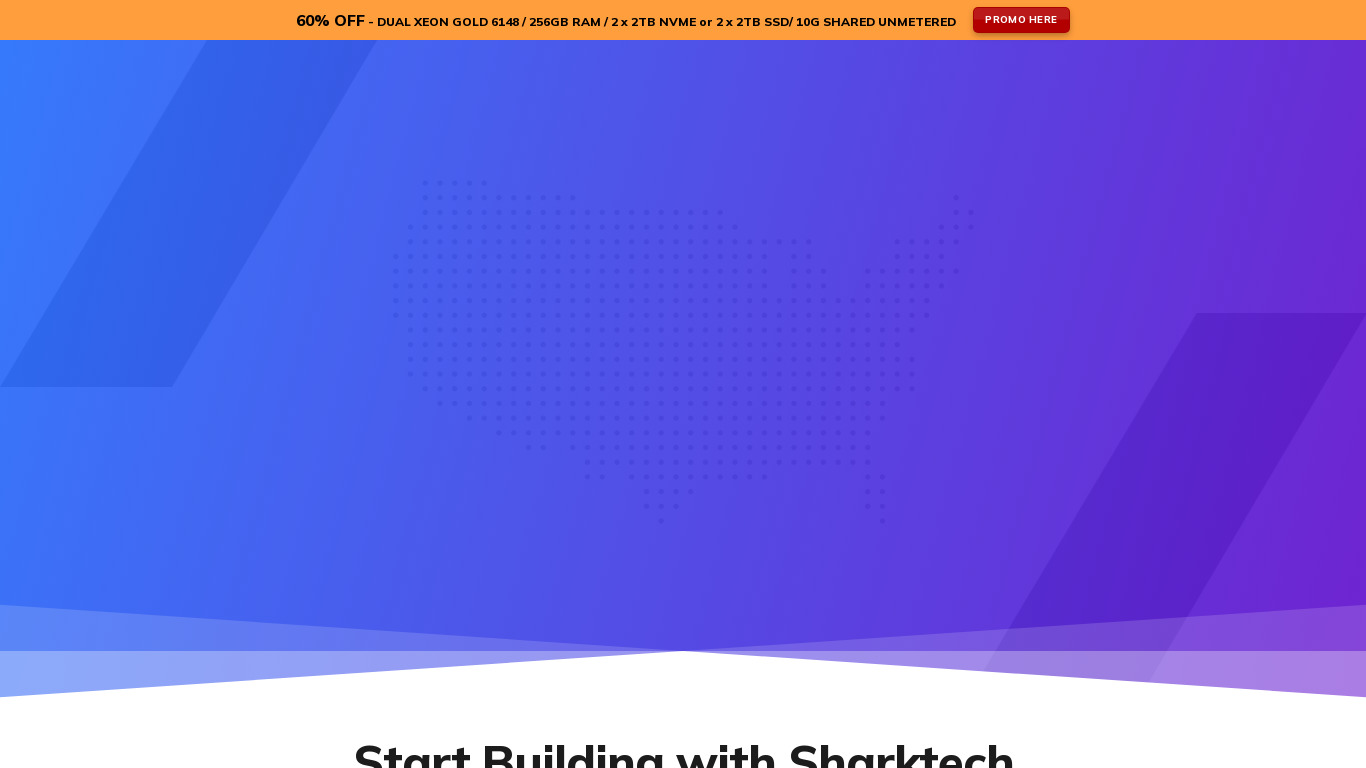 Sharktech Landing page