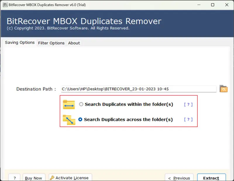 BitRecover MBOX Duplicate Remover Wizard Landing page