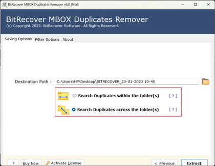 BitRecover MBOX Duplicate Remover Wizard image