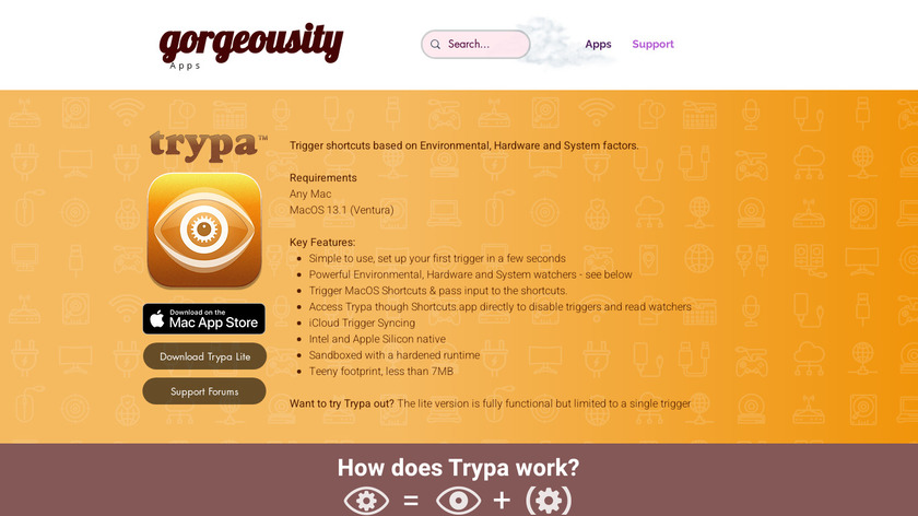 Trypa Landing Page