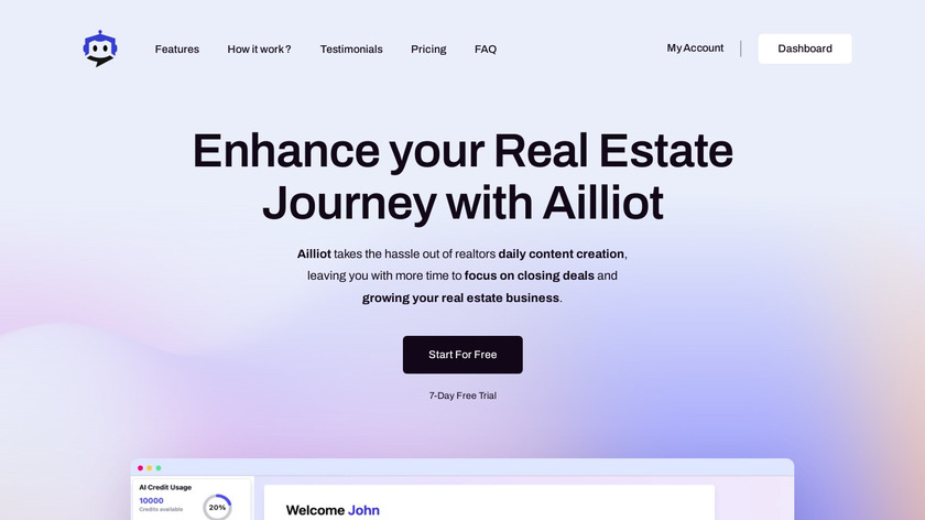 Ailliot Landing Page
