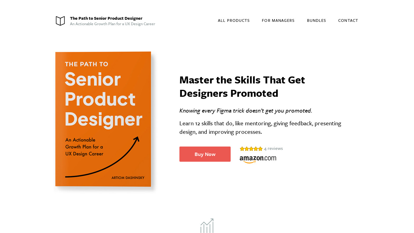 The Path to Senior Product Designer Landing page