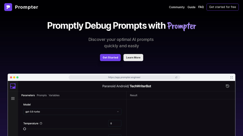 Prompter.engineer Landing Page