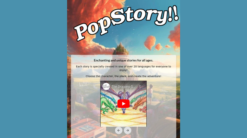 PopStory!! Landing Page
