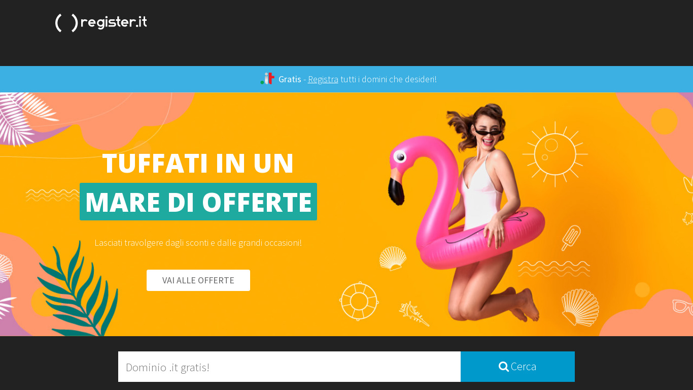 Register.it Landing page
