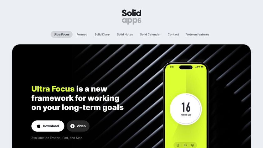 Solid Apps Landing Page