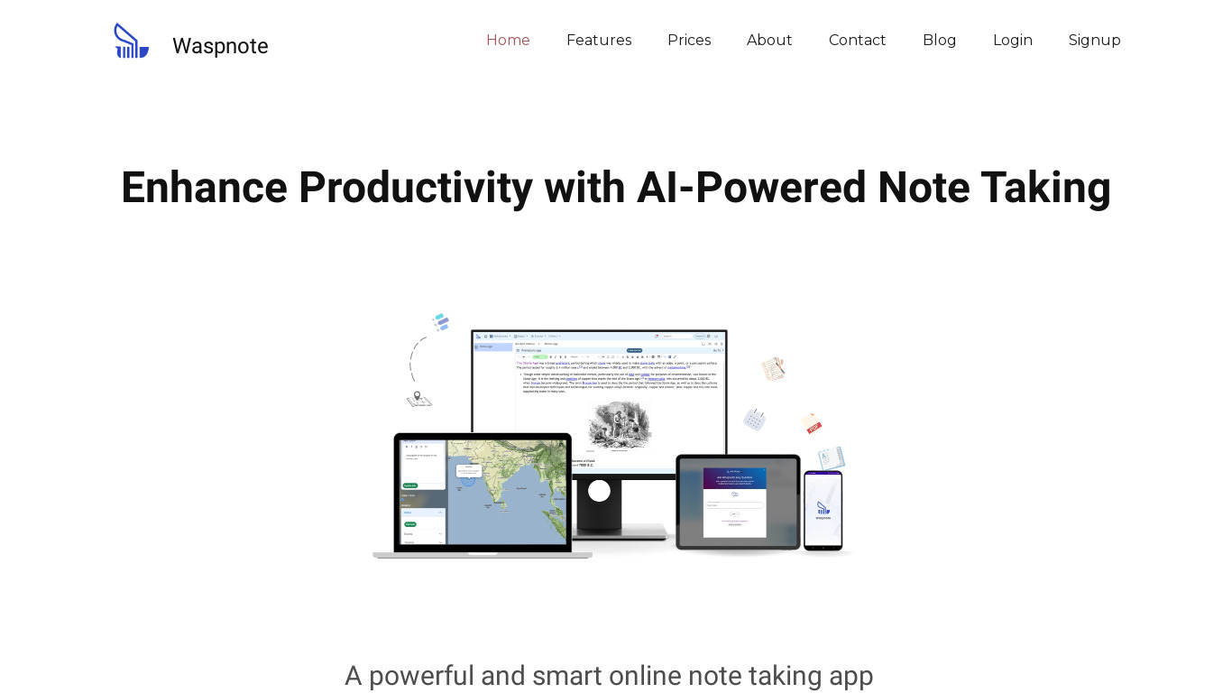 Waspnote Landing page
