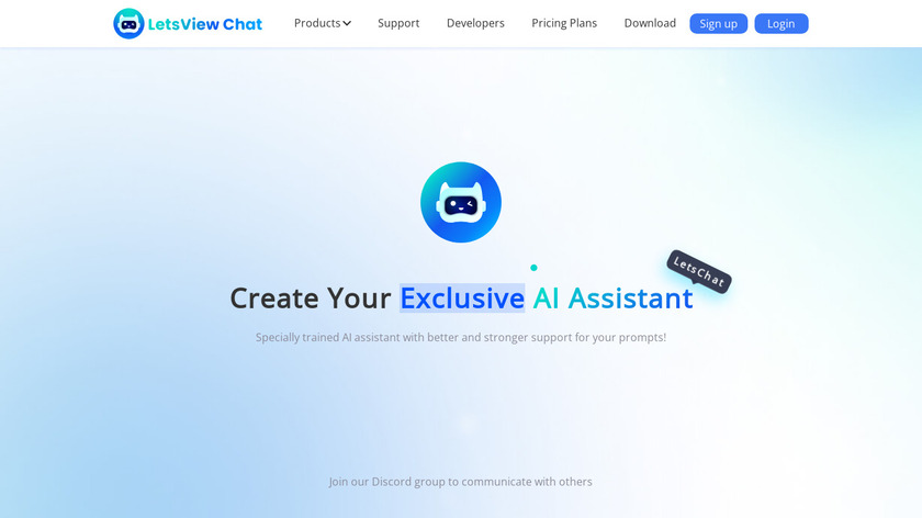 LetsView Chat Landing Page