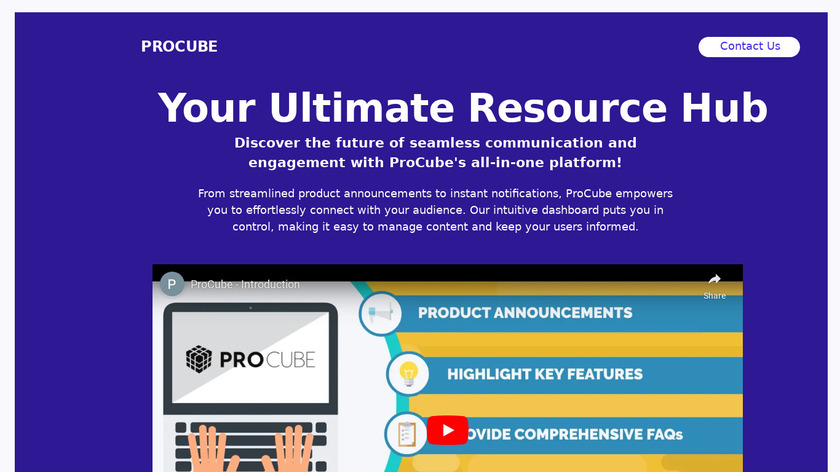 ProCube Landing Page