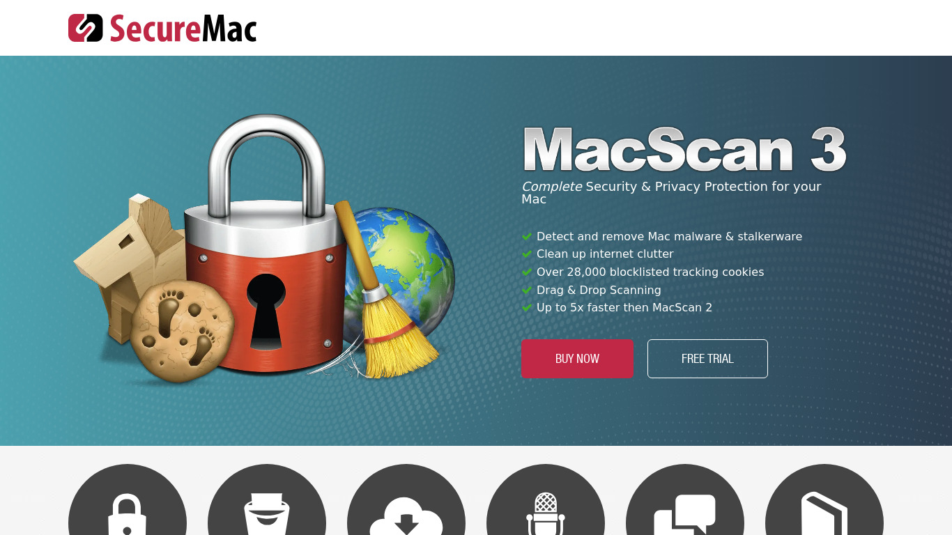 SecureMac Landing page