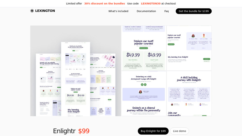 Enlightr Landing Page