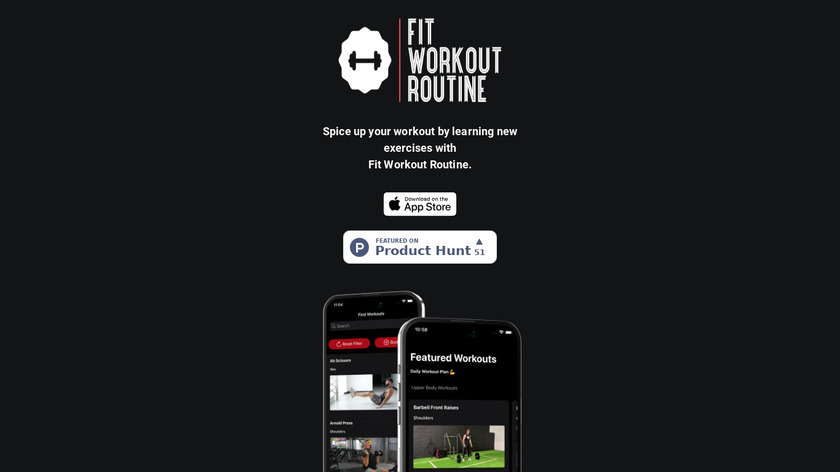Fit Workout Routine Landing Page