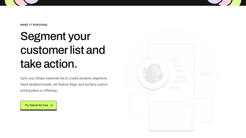 Velvet Landing Page