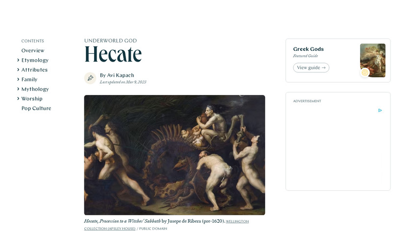 Hecate Landing Page