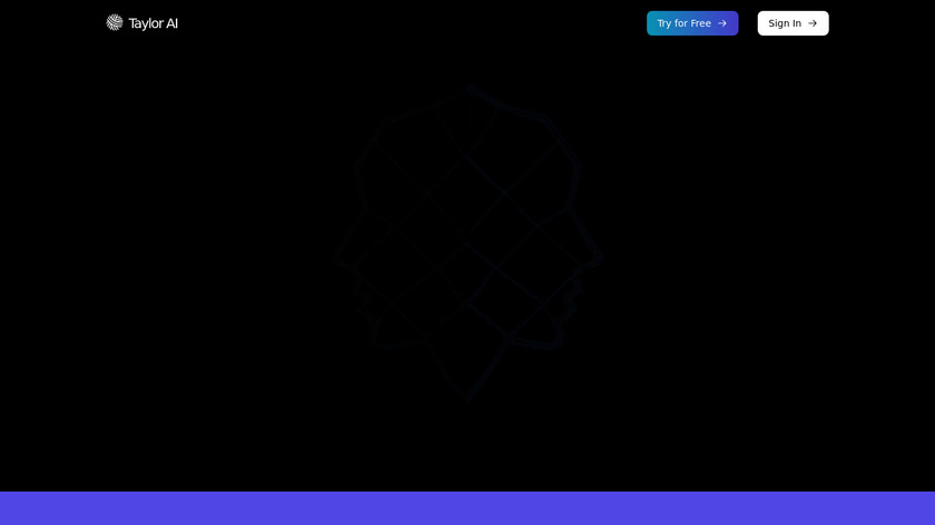 Taylor AI Landing Page