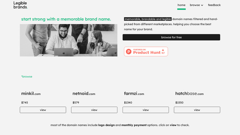 Legible Brands Landing Page