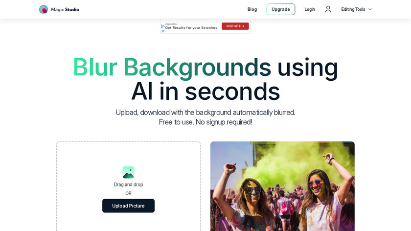 Background Blur by Magic Studio Landing Page