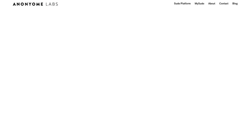 Anonyome Landing Page