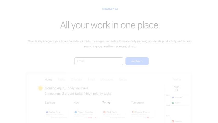 SHAQAY Landing Page