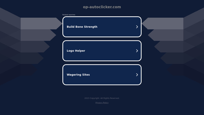 OP-AutoClicker.com Landing Page