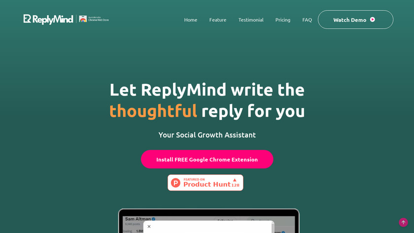 ReplyMind Landing Page