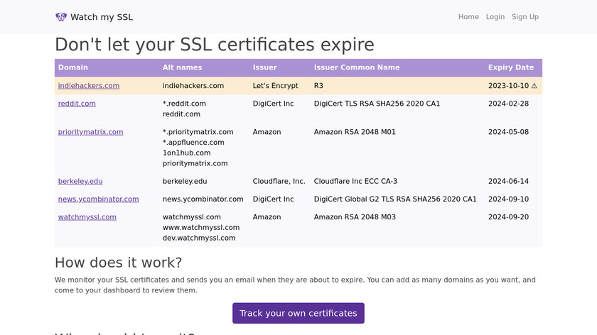 Watch my SSL Landing Page