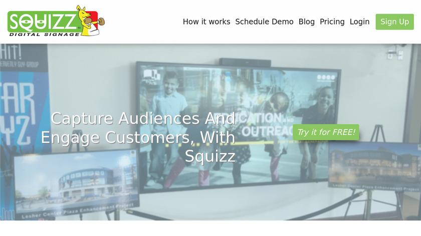 Squizz.tv Landing Page