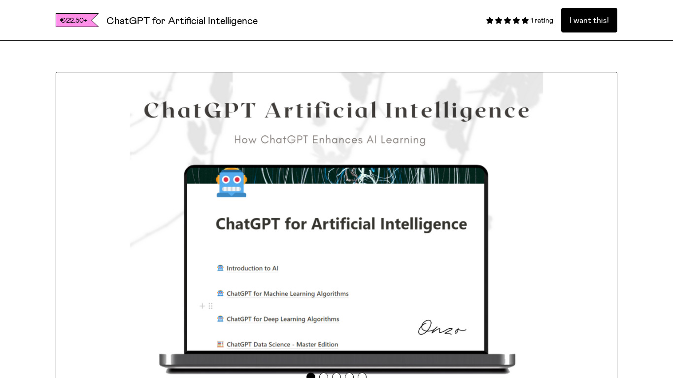 ChatGPT Prompts for AI Landing page