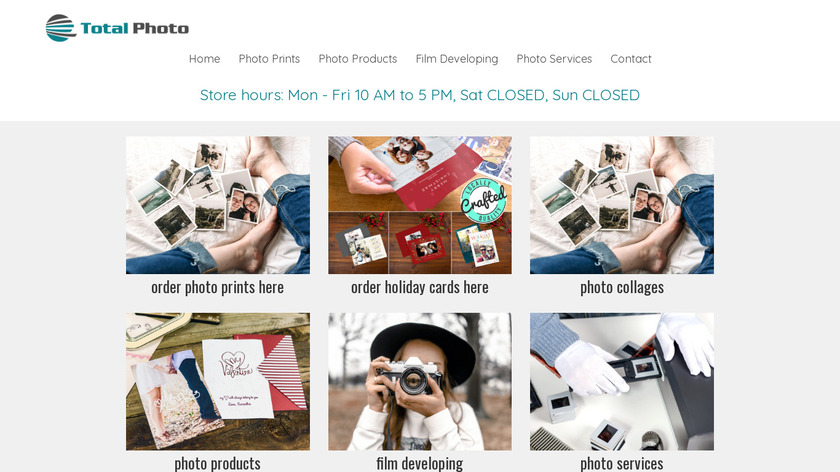Total Photo Studio Landing Page