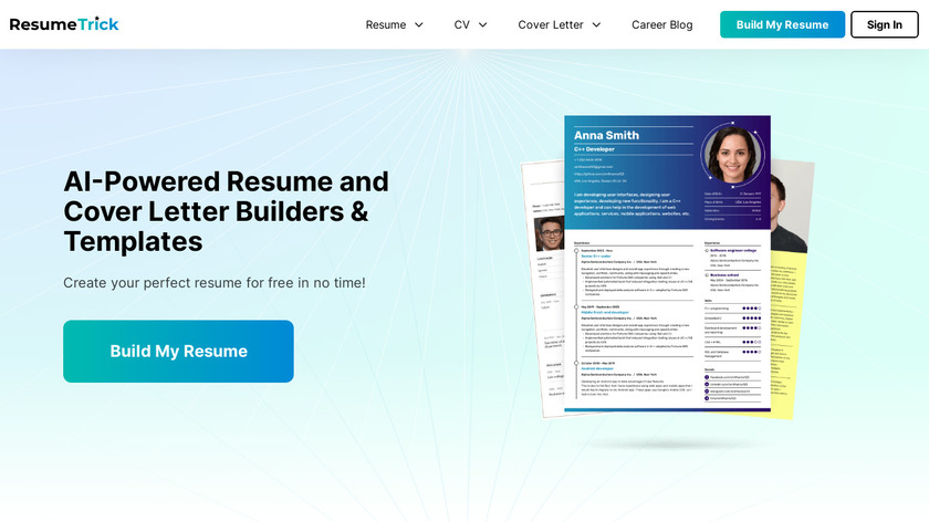 Resume Trick Landing Page