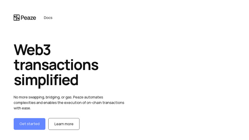 Peaze Landing Page