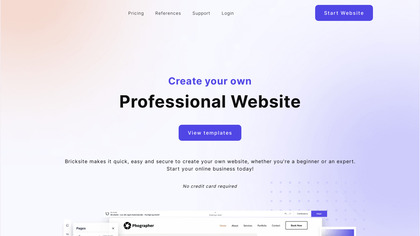 Bricksite | Easy all-in-one Websites image
