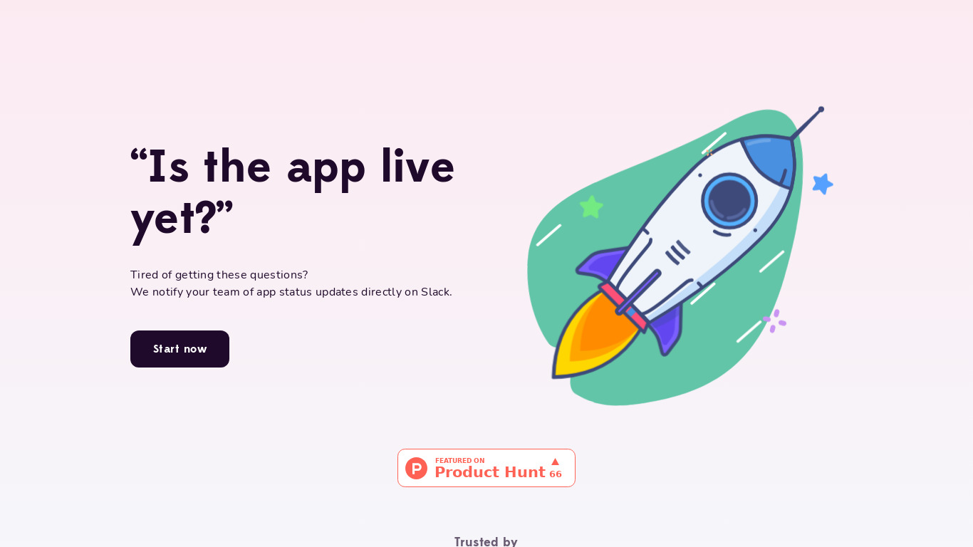 Statused Landing page