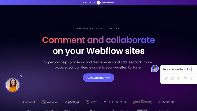 Superflow: New webflow app Landing Page
