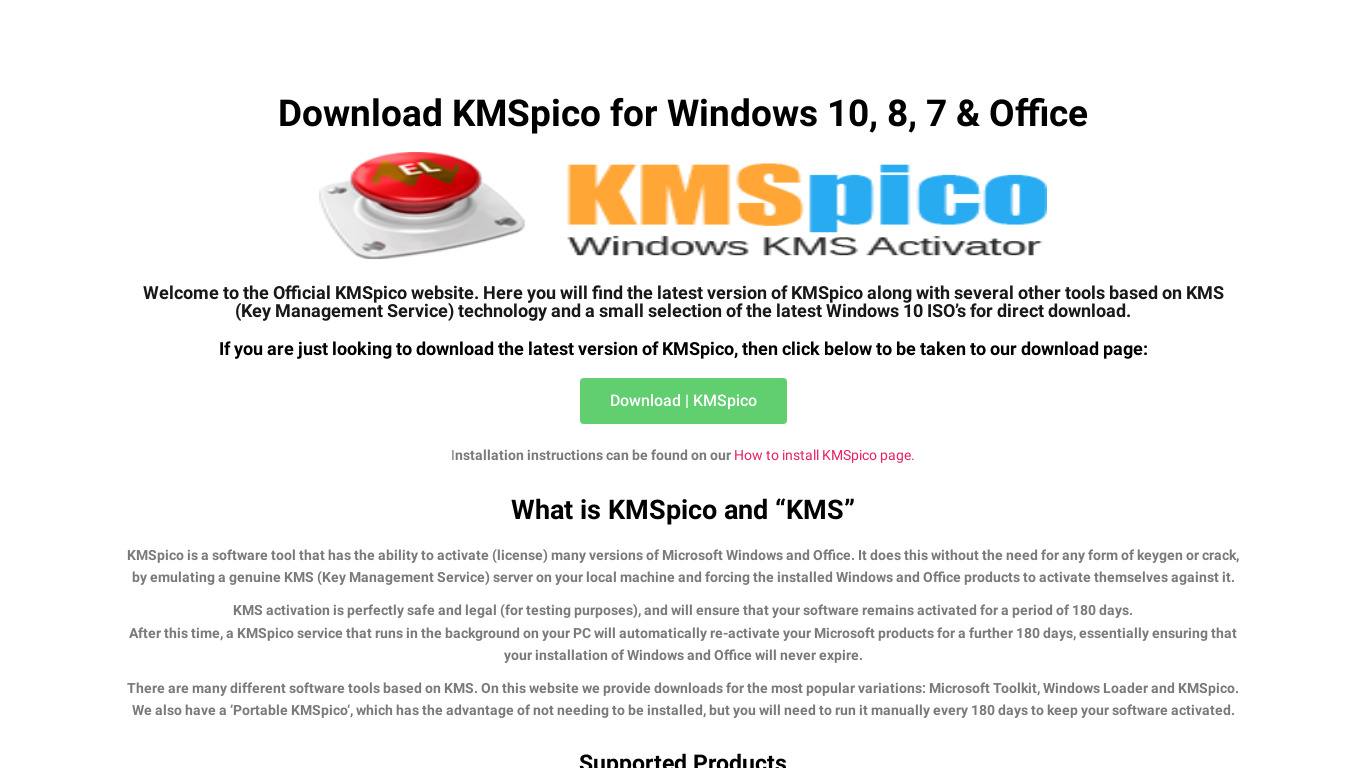 KMSpicoTO Landing page