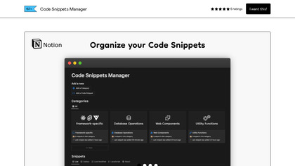 Code Snippets Manager image