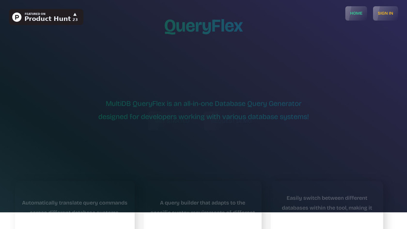QueryFlex Landing Page
