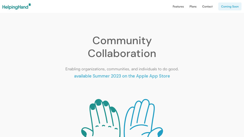 HelpingHand App Landing Page