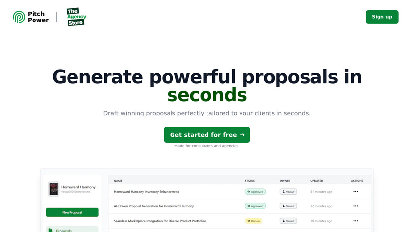 Pitch Power Landing Page